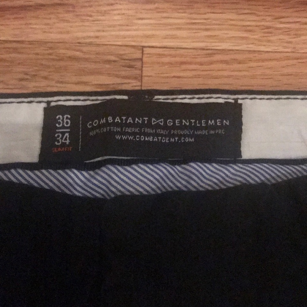 36X34 Black Chinos by Combat Gentlemen